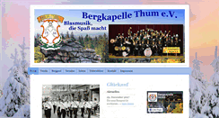 Desktop Screenshot of bergkapelle-thum.de